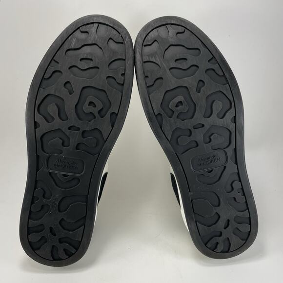 Alexander McQueen Deck Plimsoll Low Sneakers Mens EU 44 US 11 Canvas White Black main image 6